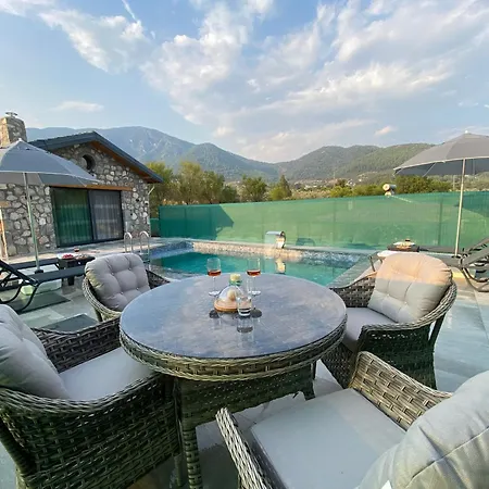 Luxury Stone House With Turkish Hamam, Sauna, Indoor And Outdoor Pool In Fethiye Вилла