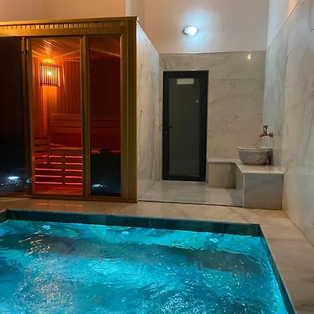 Luxury Stone House With Turkish Hamam, Sauna, Indoor And Outdoor Pool In Fethiye