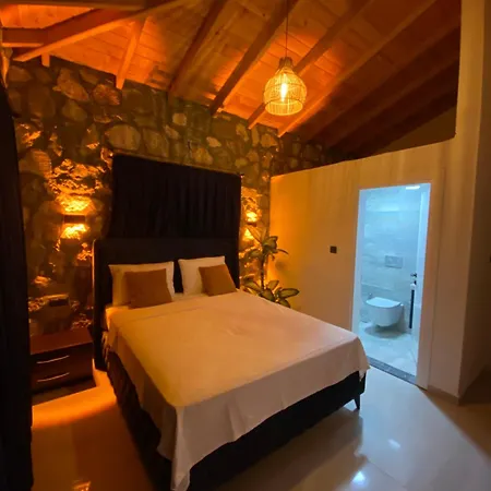 Villa Luxury Stone House With Turkish Hamam, Sauna, Indoor And Outdoor Pool In Fethiye *
