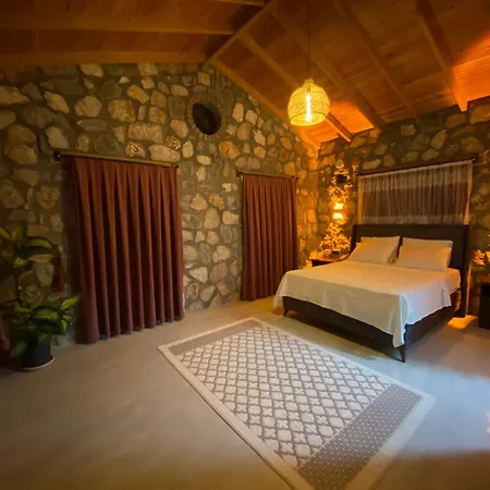 Villa Luxury Stone House With Turkish Hamam, Sauna, Indoor And Outdoor Pool In Fethiye *