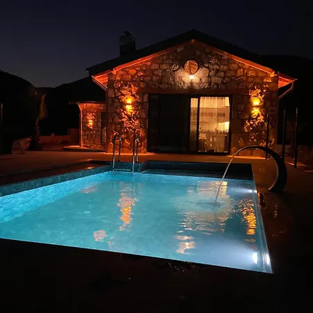 Luxury Stone House With Turkish Hamam, Sauna, Indoor And Outdoor Pool In Fethiye