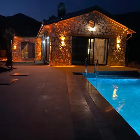 Luxury Stone House With Turkish Hamam, Sauna, Indoor And Outdoor Pool In Fethiye * Muğla