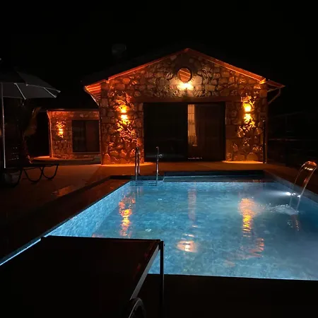 Villa Luxury Stone House With Turkish Hamam, Sauna, Indoor And Outdoor Pool In Fethiye *