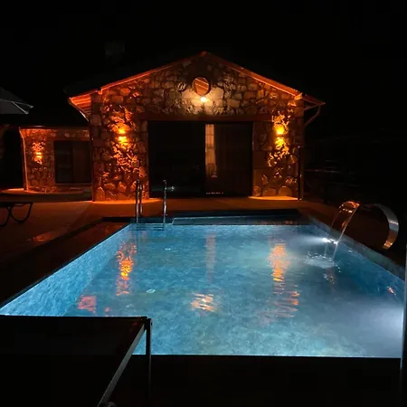 Luxury Stone House With Turkish Hamam, Sauna, Indoor And Outdoor Pool In Fethiye Villa Muğla