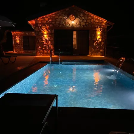 Luxury Stone House With Turkish Hamam, Sauna, Indoor And Outdoor Pool In Fethiye Villa Muğla