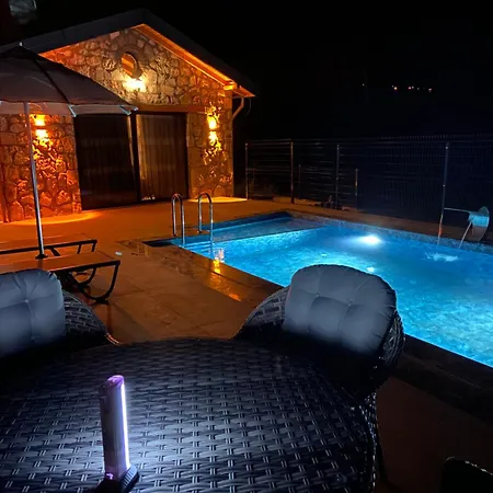 Villa Luxury Stone House With Turkish Hamam, Sauna, Indoor And Outdoor Pool In Fethiye Mugla