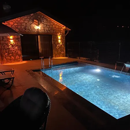 Luxury Stone House With Turkish Hamam, Sauna, Indoor And Outdoor Pool In Fethiye Muğla