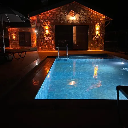 Luxury Stone House With Turkish Hamam, Sauna, Indoor And Outdoor Pool In Fethiye