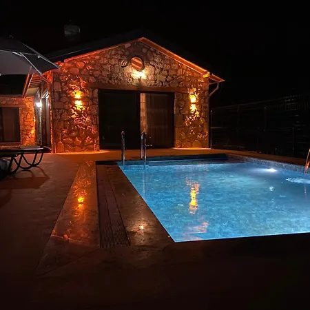 Luxury Stone House With Turkish Hamam, Sauna, Indoor And Outdoor Pool In Fethiye Villa Muğla
