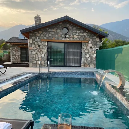 Villa Luxury Stone House With Turkish Hamam, Sauna, Indoor And Outdoor Pool In Fethiye *