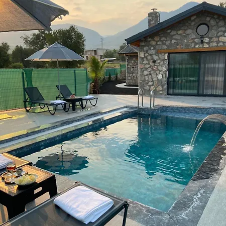 Luxury Stone House With Turkish Hamam, Sauna, Indoor And Outdoor Pool In Fethiye Villa *