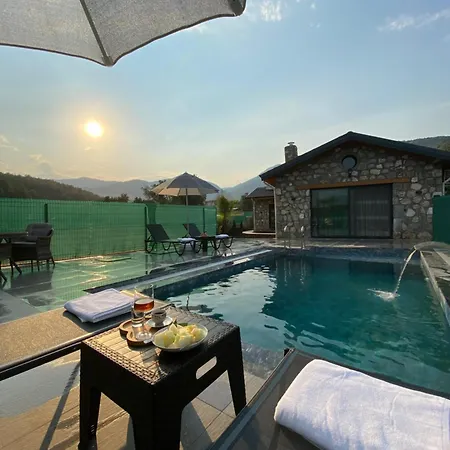 Luxury Stone House With Turkish Hamam, Sauna, Indoor And Outdoor Pool In Fethiye Mugla