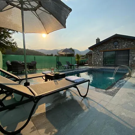 Luxury Stone House With Turkish Hamam, Sauna, Indoor And Outdoor Pool In Fethiye * Muğla