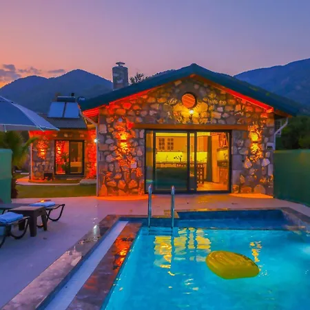 Luxury Stone House With Turkish Hamam, Sauna, Indoor And Outdoor Pool In Fethiye * Muğla