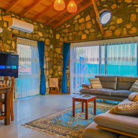 Luxury Stone House With Turkish Hamam, Sauna, Indoor And Outdoor Pool In Fethiye Villa
