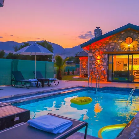 Villa Luxury Stone House With Turkish Hamam, Sauna, Indoor And Outdoor Pool In Fethiye Muğla