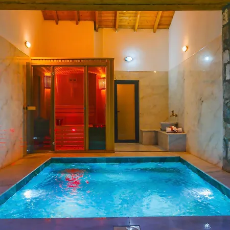 Luxury Stone House With Turkish Hamam, Sauna, Indoor And Outdoor Pool In Fethiye